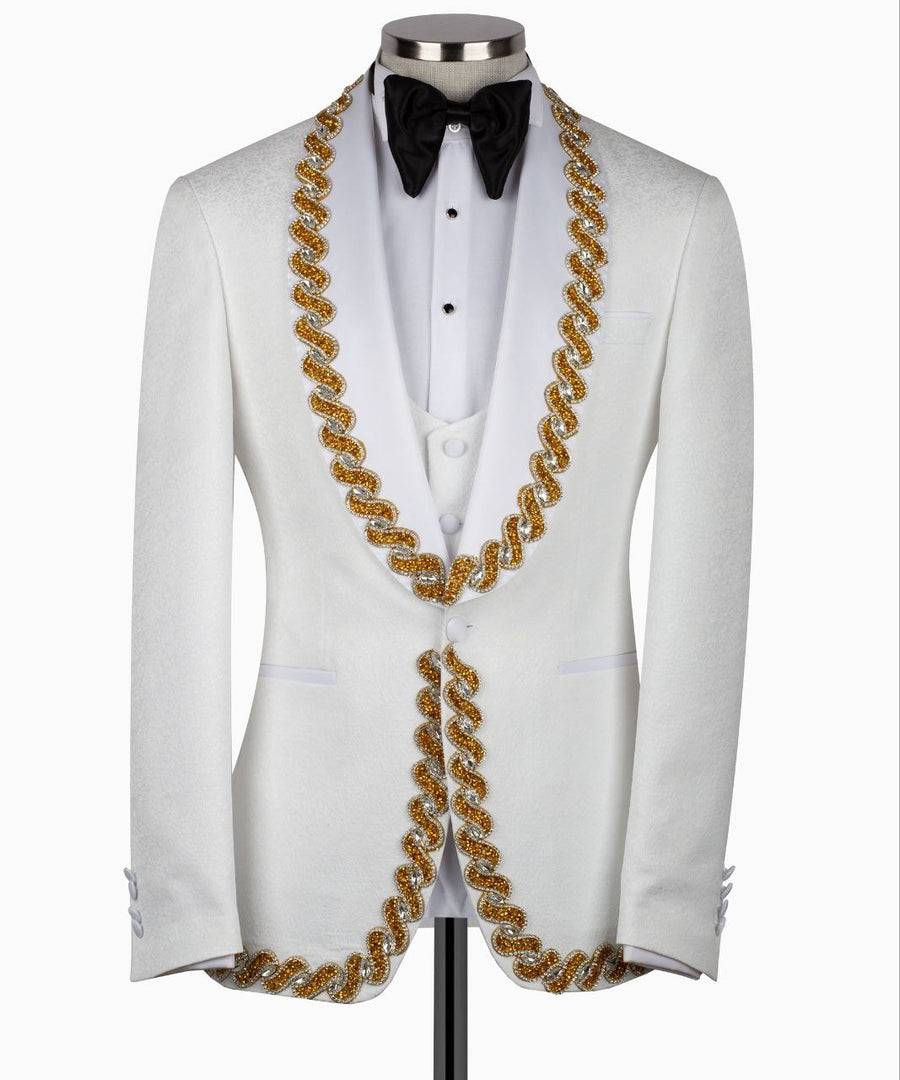 Suprême White custom made blazer