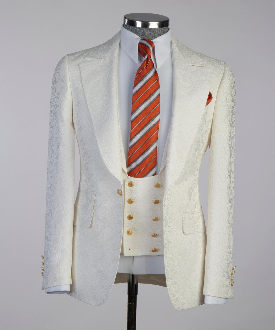 Ivory 3P Burnley suit