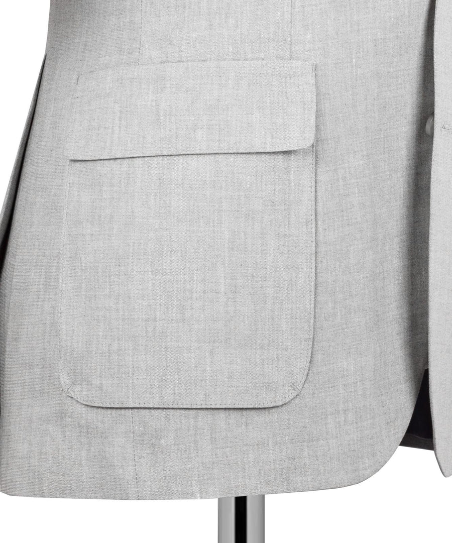 Grey linen 3P suit