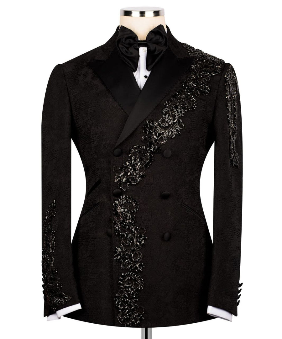 Black Laskin Double breasted Tuxedo