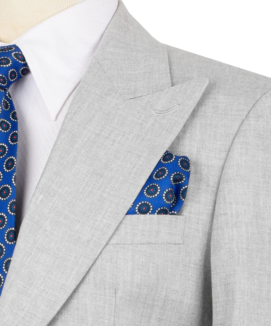 Grey linen 3P suit