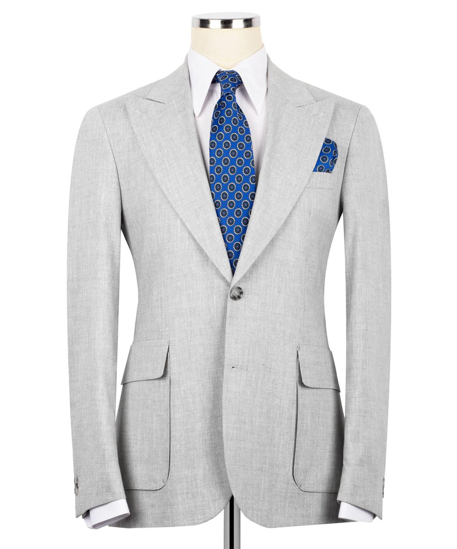 Grey linen 3P suit