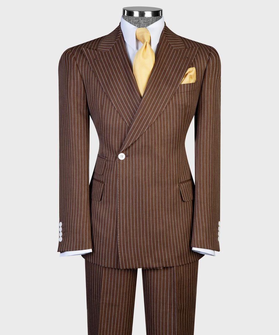 Brown double breasted