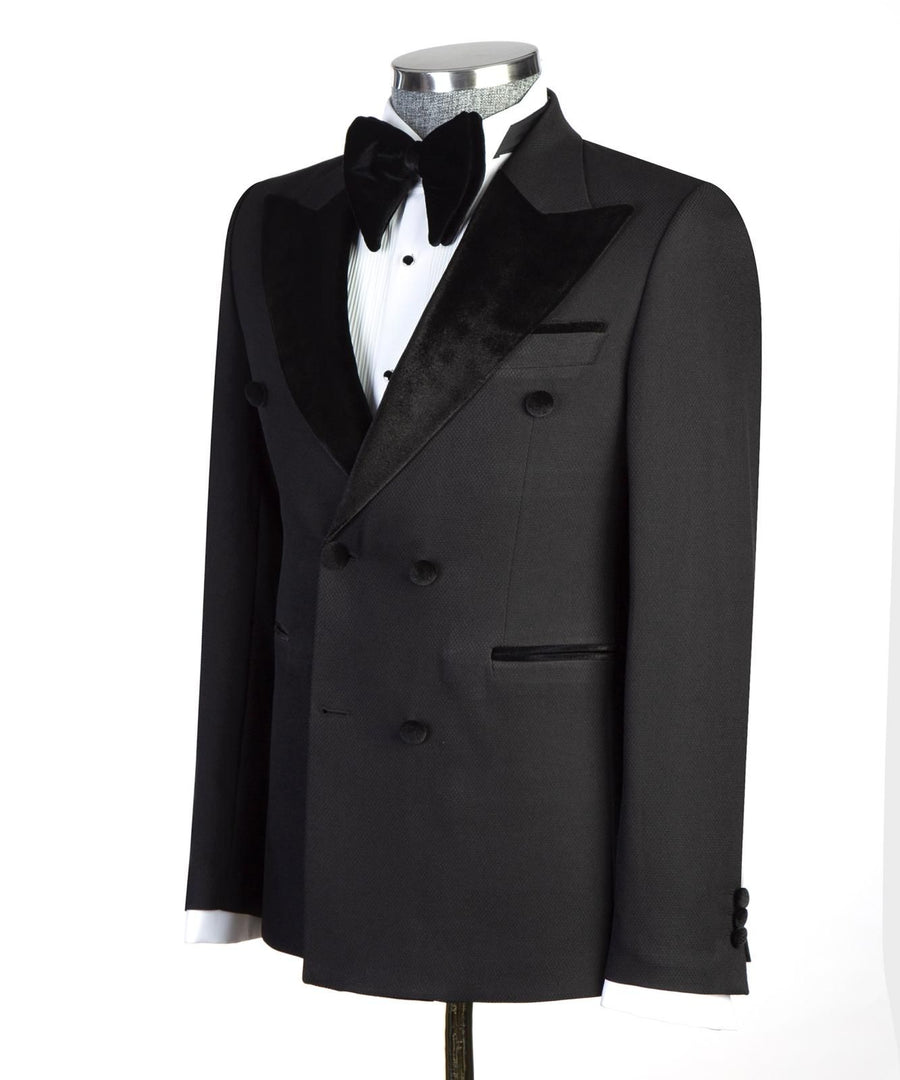 Double breasted sleek collar ceremonial suite