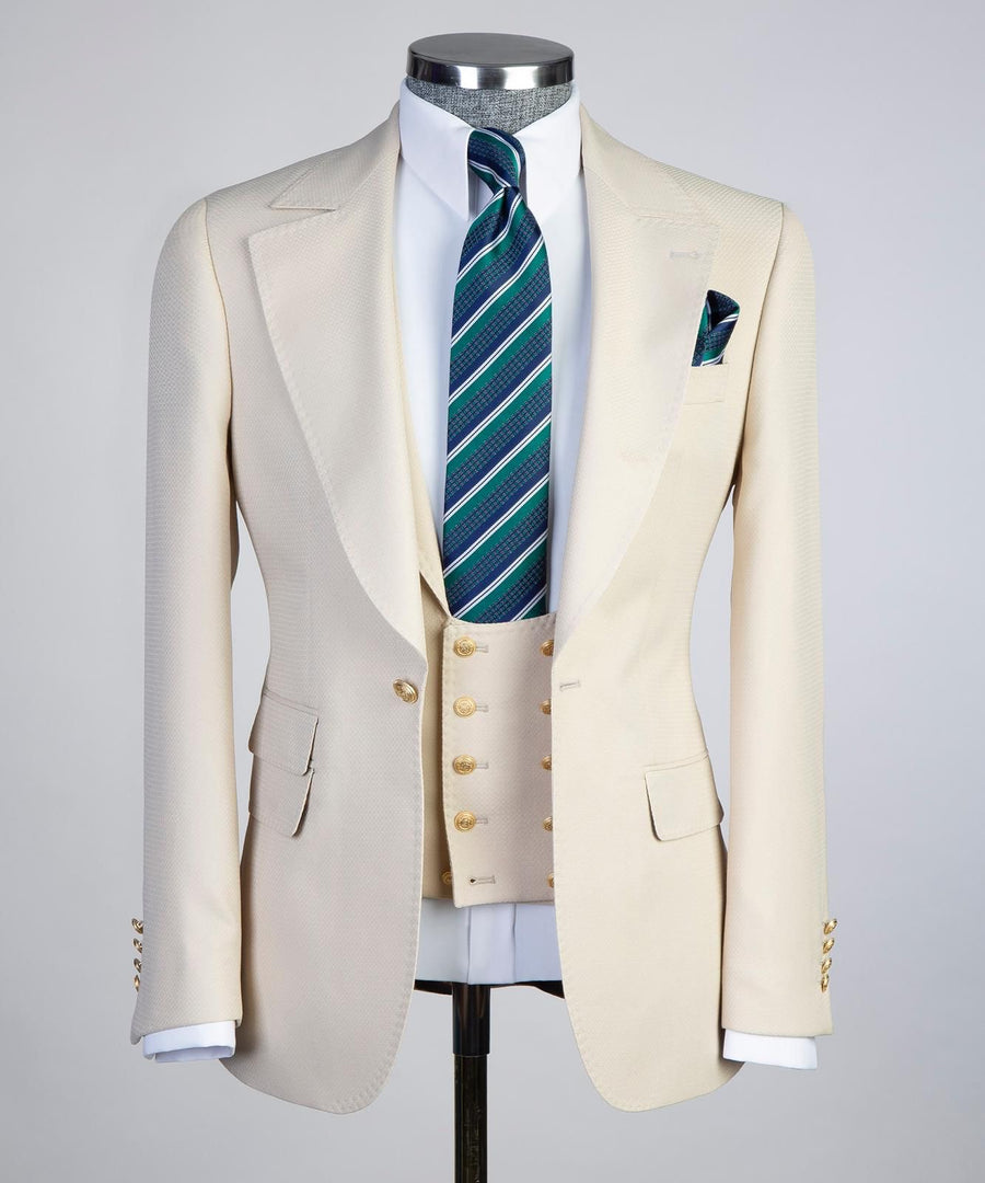 Cream Classic 3P Suit