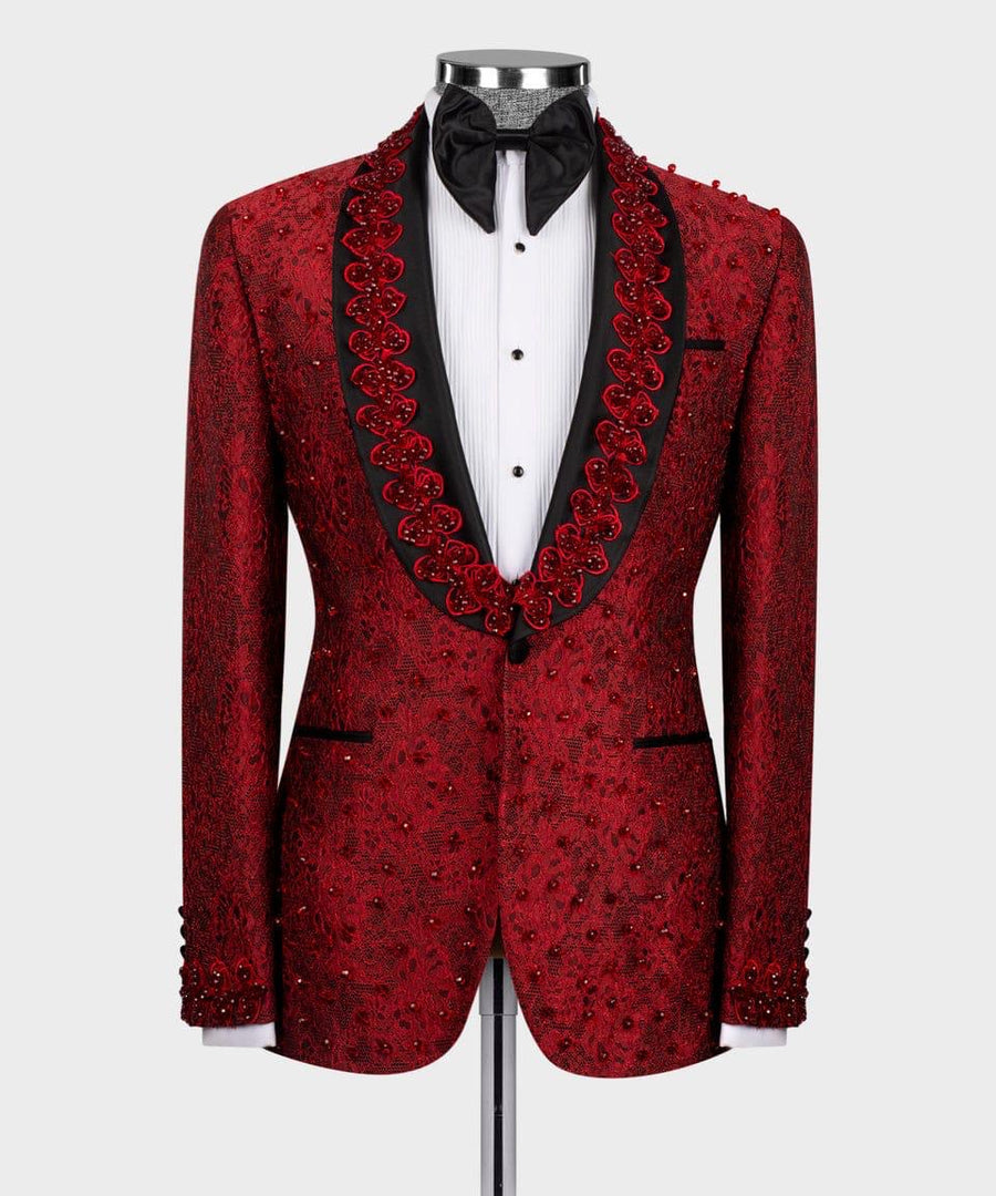 Red birkin Custom Tuxedo