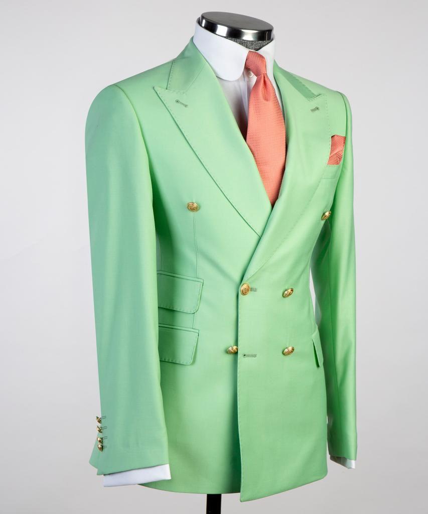 Mint Double Breasted Suit