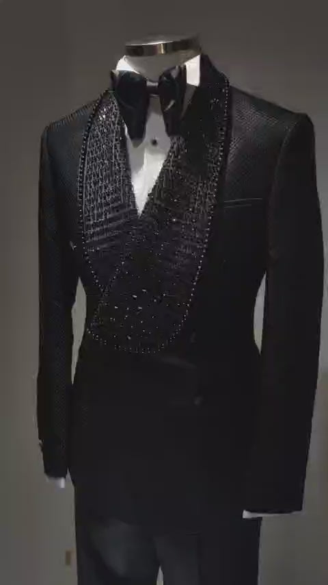 LONDON BLACK CUSTOMIZED SUIT