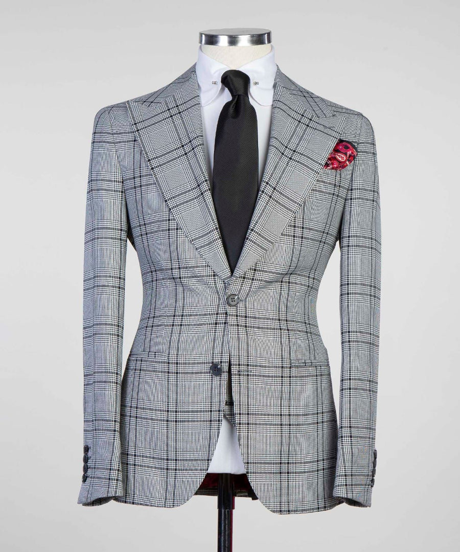 Patrice Checkered 3P Suit