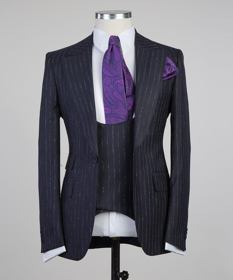 Chalk Pinstripe 3P Suit